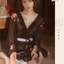 Japanese Retro Cherry Blossom Kimono Set