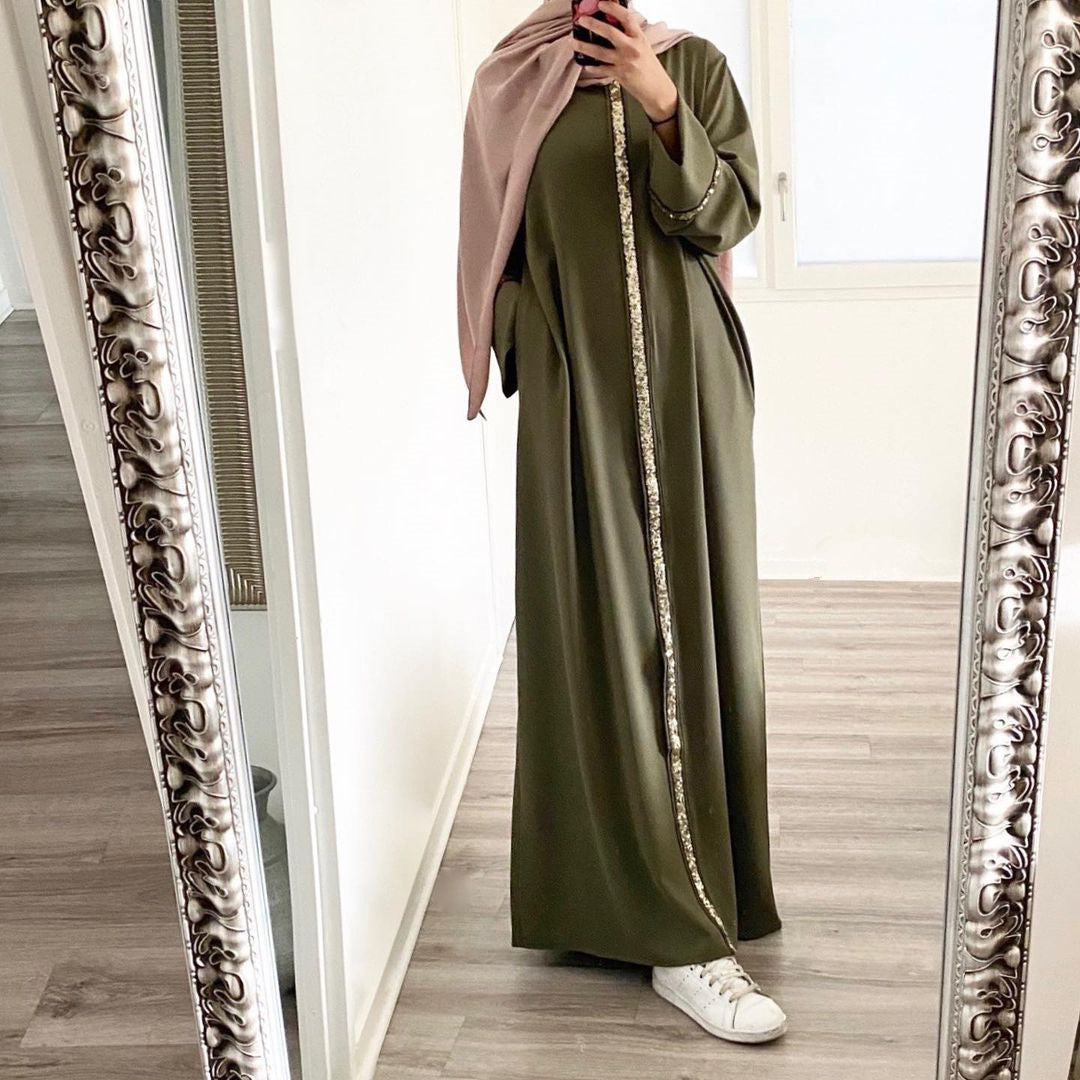 Modest Women Ramadan Dress Islamic Muslim Abaya Kaftan Casual Robe