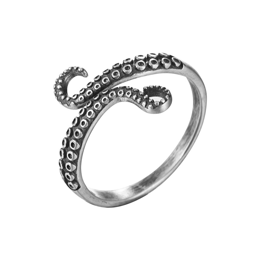 Trendy Cool Cthulhu Octopus Tentacle Ring