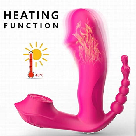 Outdoor G Spot Clitoral Anal Waterproof Rechargeable Vibrator 3 in 1 with 7 Vibration Modes