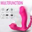 Outdoor G Spot Clitoral Anal Waterproof Rechargeable Vibrator 3 in 1 with 7 Vibration Modes