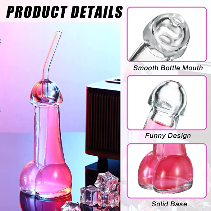 Funny Penis Shaped Cocktails Wine Glasses For Bar, Night Club And Party