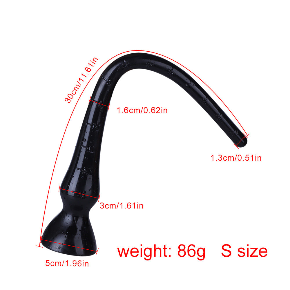 Super Long Soft Anus Depth Measuring Anal Plug Whip