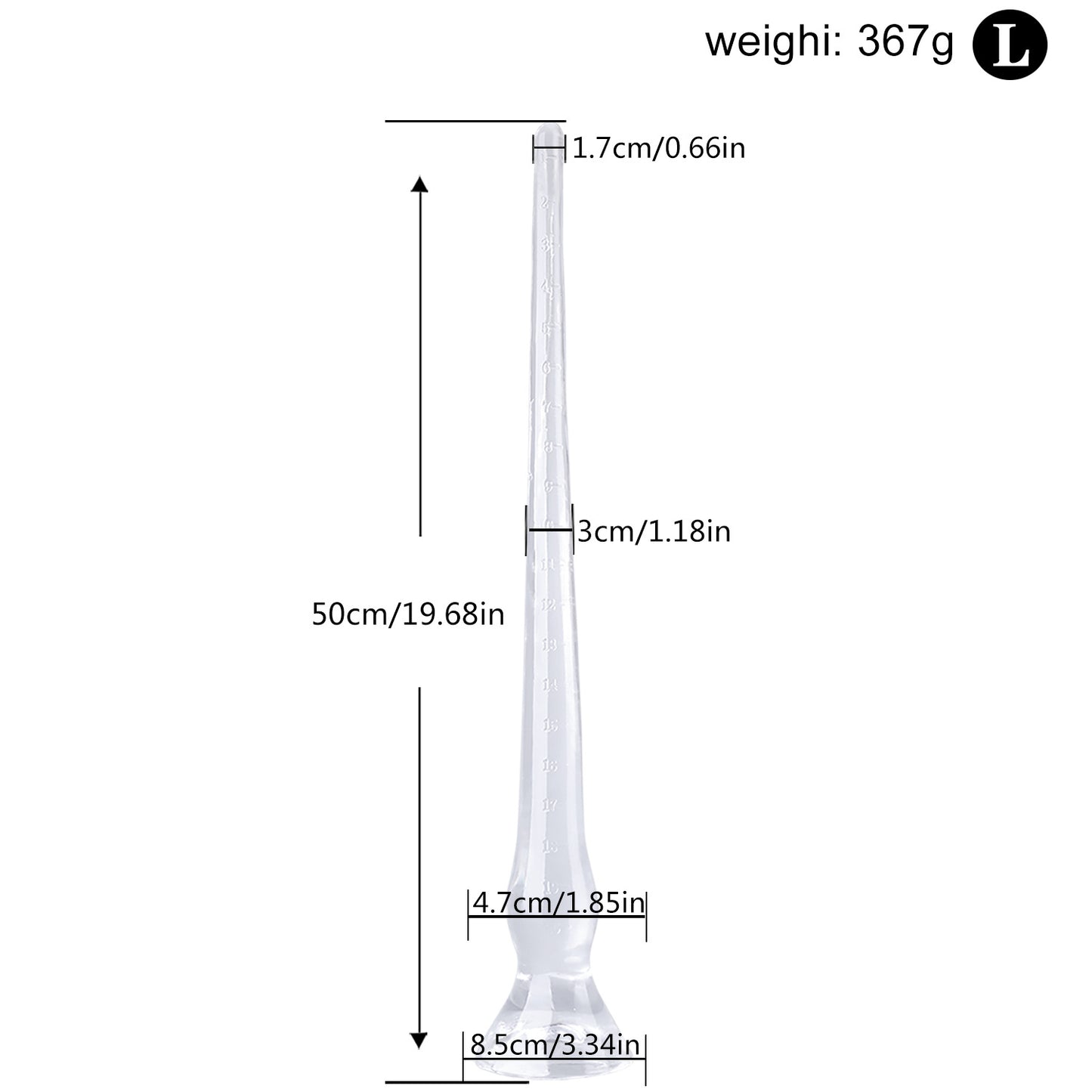 Super Long Soft Anus Depth Measuring Anal Plug Whip