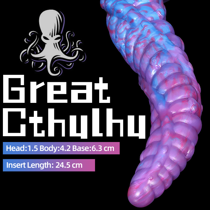 Cthulula Octopus Tentacles Beads Alien Dildo