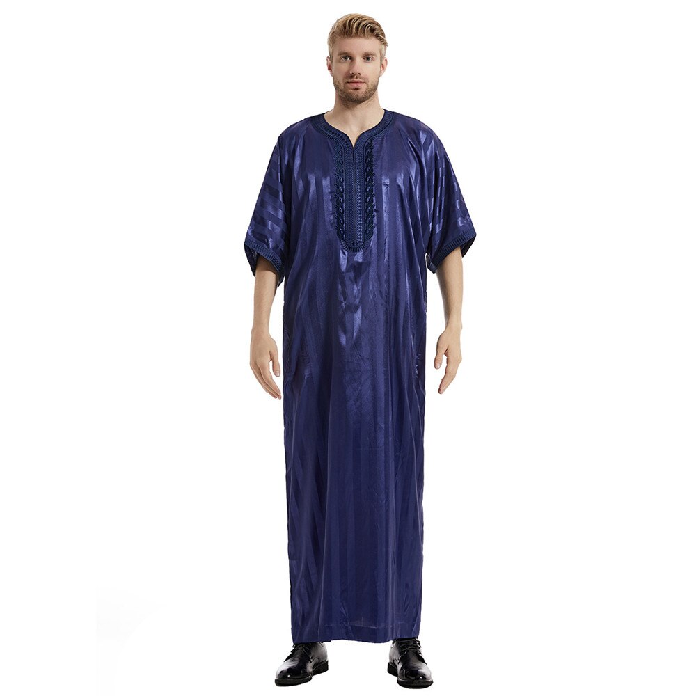 Islamic Men Clothes Dress Robe Muslim Turkey Jubbe Thobe Thoub Saudi Arabic Traditional Kaftan Abaya Dubai Eid Ramadan Clothing