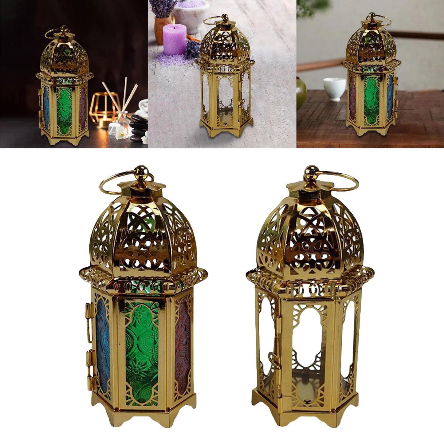 Vintage Style Candle Holder Lantern Lamp Wind Light For Party.Wedding...