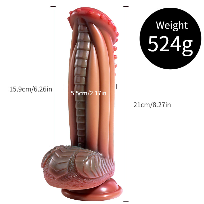 Reptilian Alien Silicone Protrusion Dildo