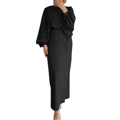 Women's Muslim Long Sleeve Dress Islamic Prayer Clothes