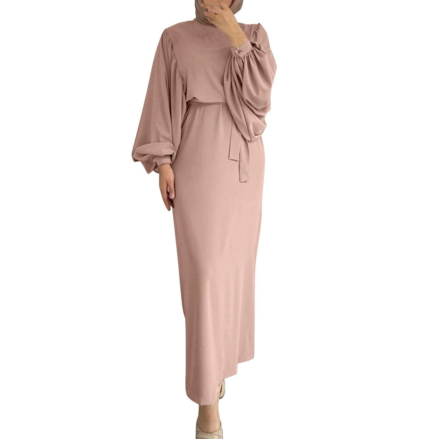 Women's Muslim Long Sleeve Dress Islamic Prayer Clothes