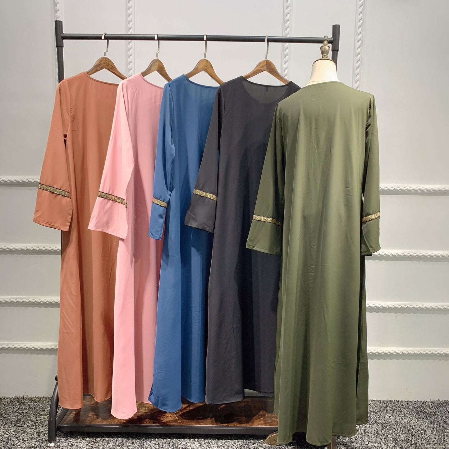 Modest Women Ramadan Dress Islamic Muslim Abaya Kaftan Casual Robe