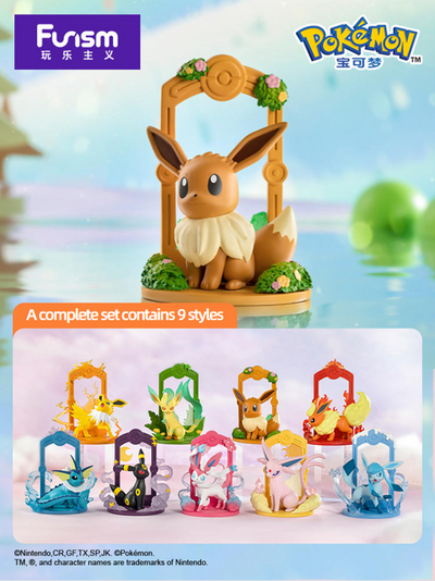 【Pokémon X FUNISM】Pokémon Eevee Mystery Box Doll Hand-run Toy Ornament