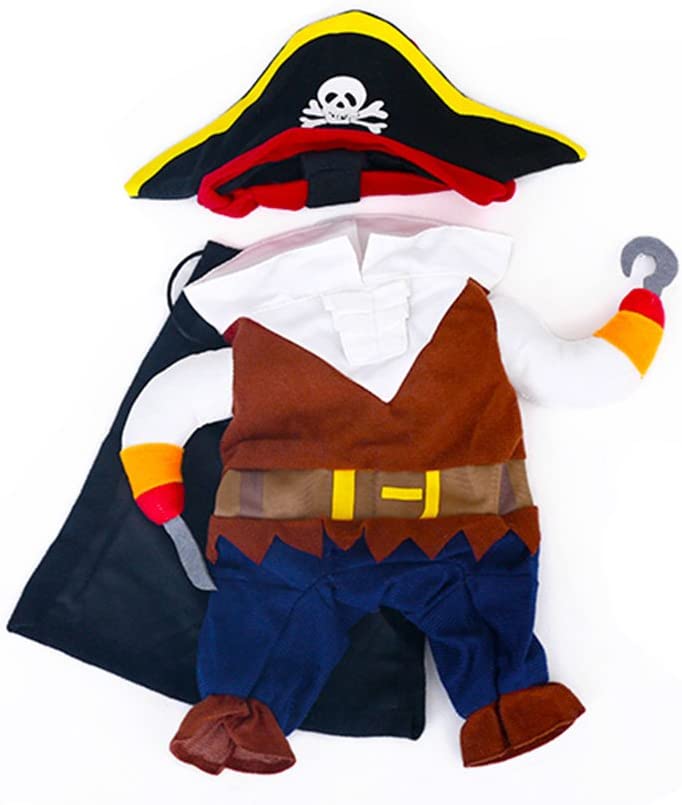 Pets Cat Puppy Funny Cosplay Pirate Pet Costume