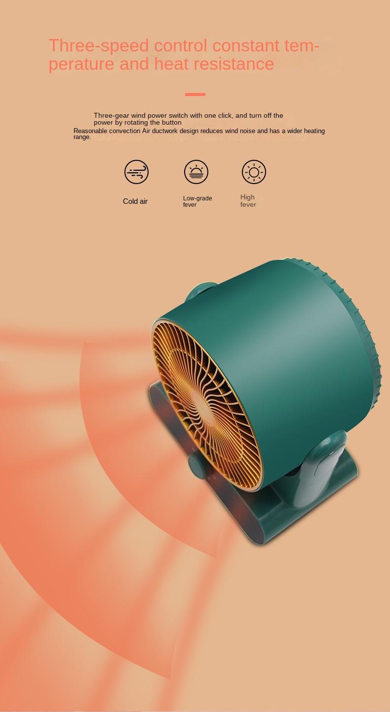 Warm Air Blower High Power 1500W Heater Office Desktop Cold and Warm Air Heating Radiator Warm Air Blower Home Smart Electric Heater