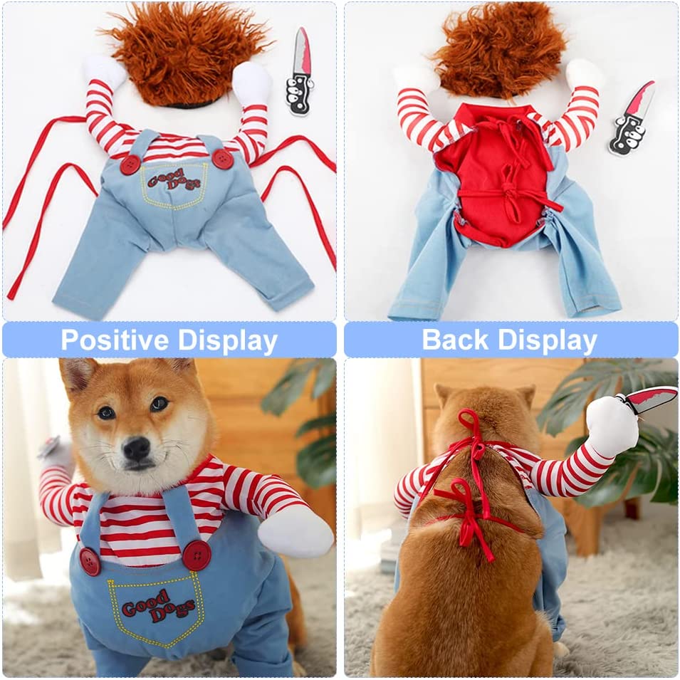 Pets Cat Puppy Funny Cosplay Deadly Doll Pet Costume