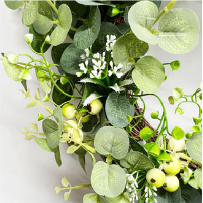 Beautiful Artificial Flower Wreath Door Decoration