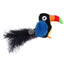 Squeaky with Feather Tail Toy Bird for Cats to Play Alone,Automatic Chirping Bird Cat Toy