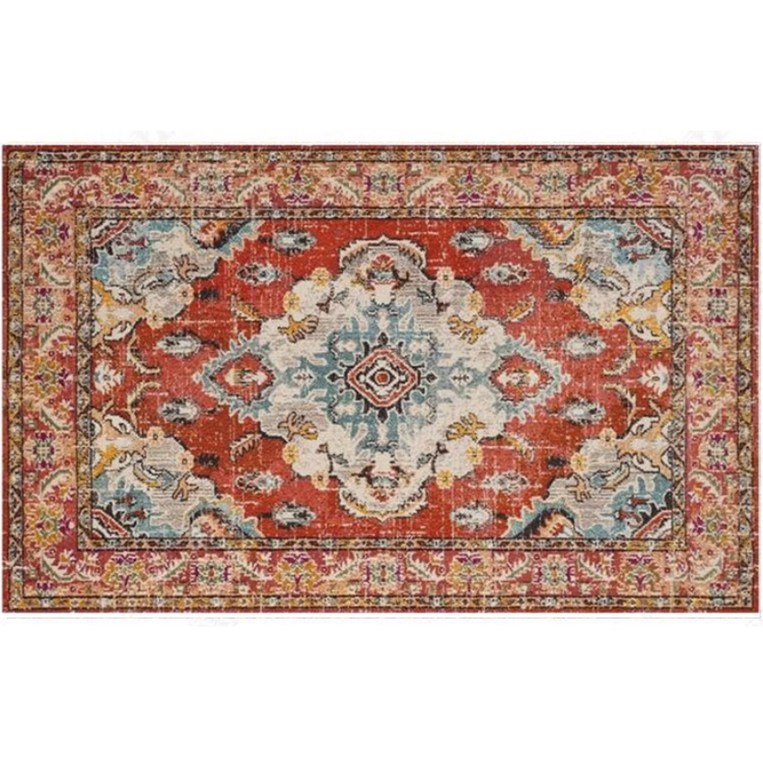 Bohemian Style Vintage Rug - Stain Resistant Rugs for Living Room Bedroom