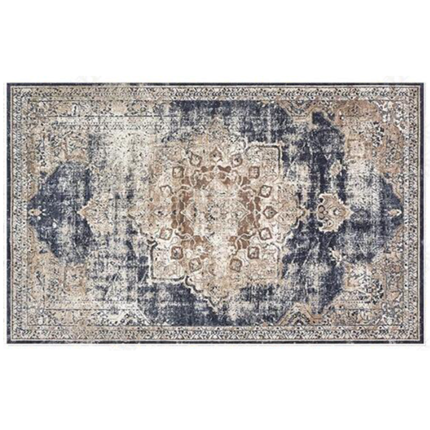 Bohemian Style Vintage Rug - Stain Resistant Rugs for Living Room Bedroom