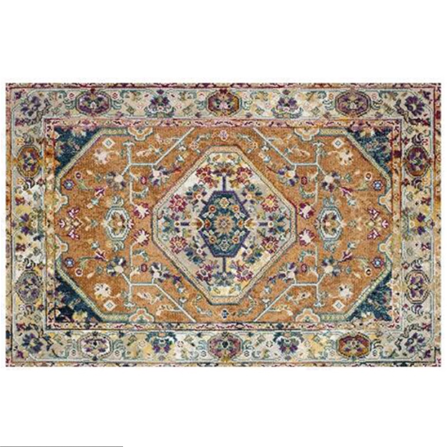 Bohemian Style Vintage Rug - Stain Resistant Rugs for Living Room Bedroom