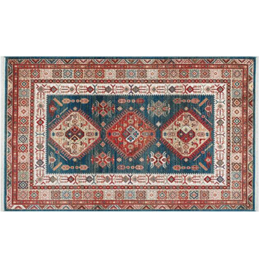 Bohemian Style Vintage Rug - Stain Resistant Rugs for Living Room Bedroom