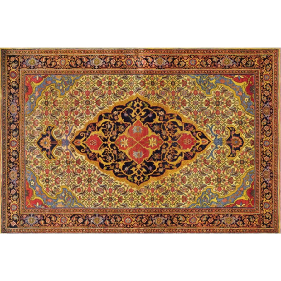 Bohemian Style Vintage Rug - Stain Resistant Rugs for Living Room Bedroom