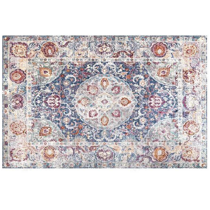 Bohemian Style Vintage Rug - Stain Resistant Rugs for Living Room Bedroom