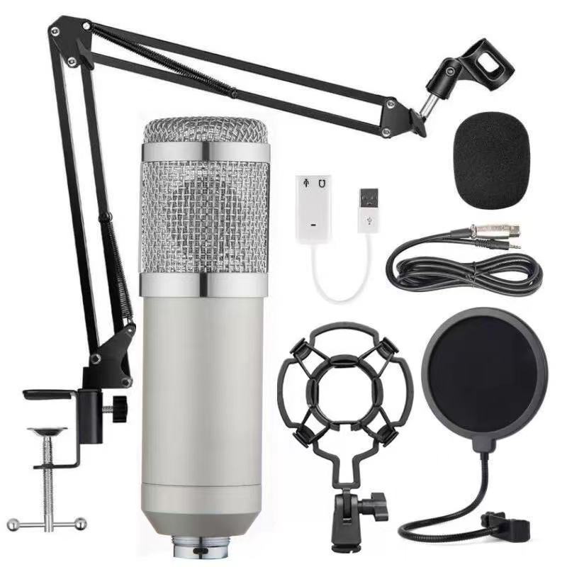 USB Microphone, 192KHZ/24Bit Plug & Play PC Computer Podcast Condenser Cardioid Metal Mic Kit with Professional Sound Chipset for Vedio, Recording, Gaming, Singing, Live Streaming