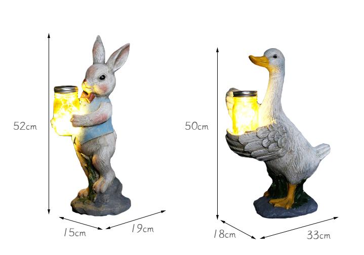 Courtyard Garden Lawn Outdoor Solar Light Rabbit Decoration Ornament